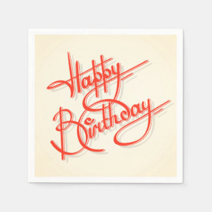Happy Birthday Napkin