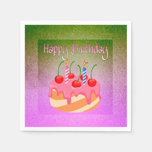 Happy Birthday Napkin (Front)