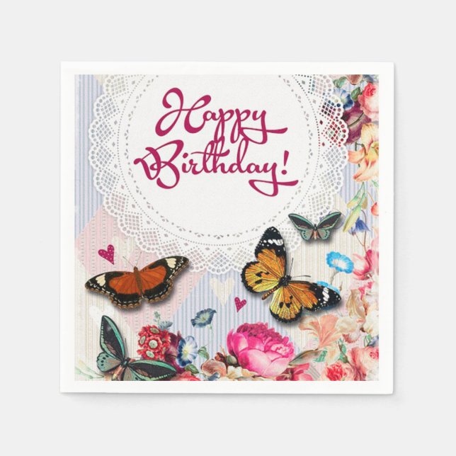 Happy Birthday Napkin (Front)