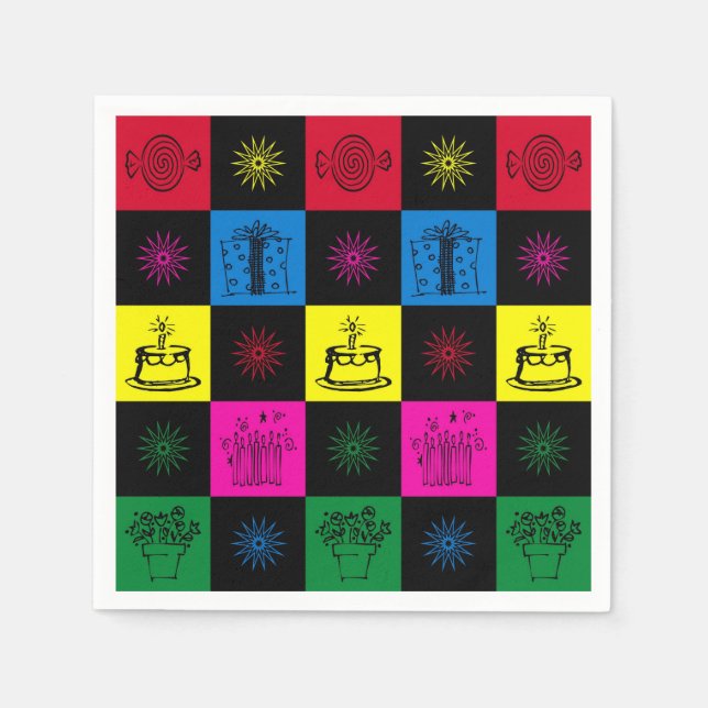 Happy Birthday Napkin (Front)