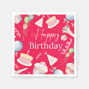 Happy Birthday Napkin