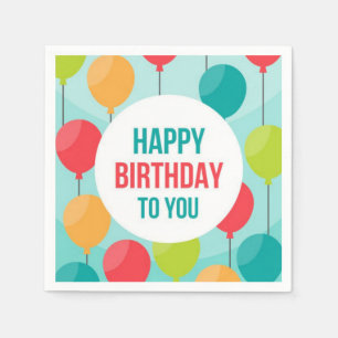 Happy Birthday Napkin