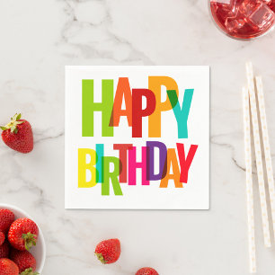 Happy Birthday Napkin