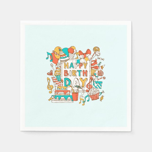 HAPPY BIRTHDAY NAPKIN (Front)