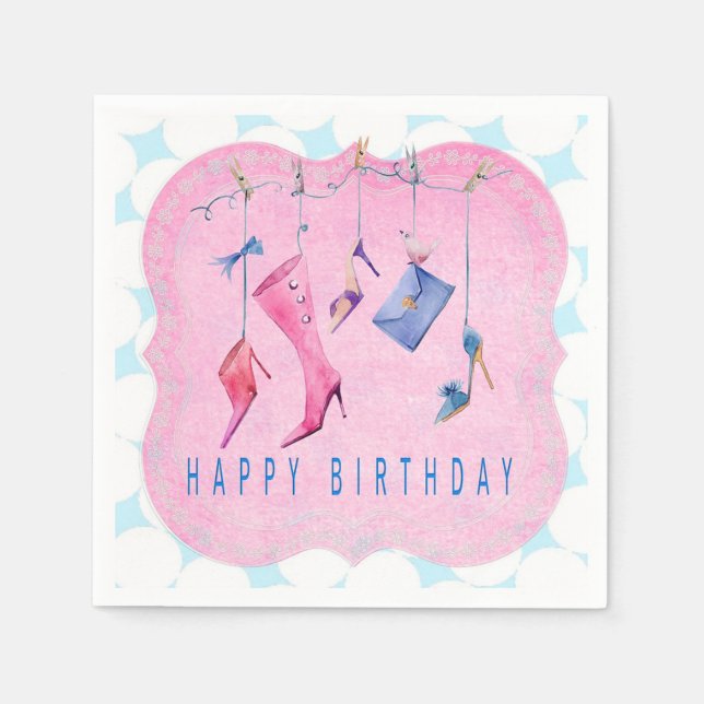 Happy Birthday Napkin (Front)