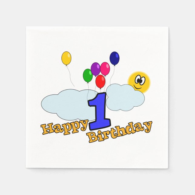 Happy Birthday Napkin (Front)