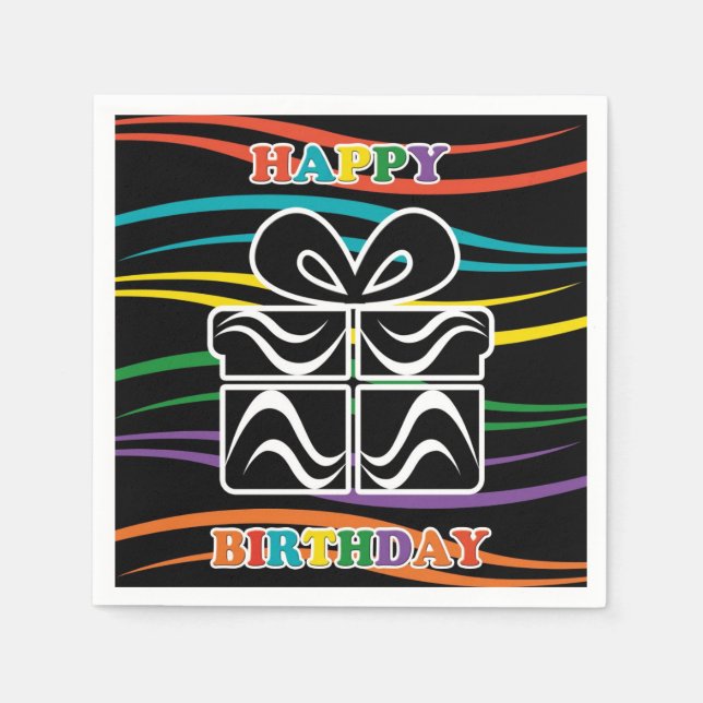 Happy Birthday Napkin (Front)