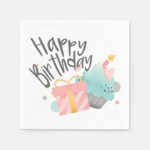Happy Birthday Napkin