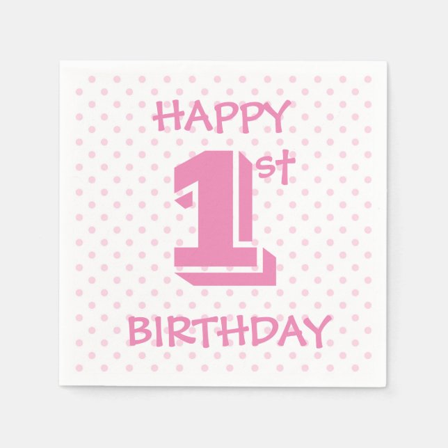 Happy Birthday Napkin (Front)