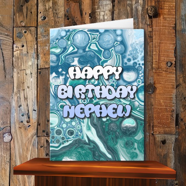Happy Birthday Nephew |  Abstract Art Card (Creator Uploaded)