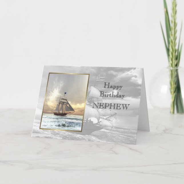 Happy Birthday Nephew Card (Front)