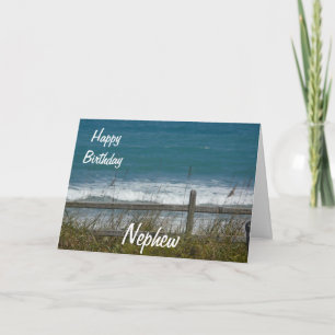 Happy Birthday Nephew-Ocean Waves Card