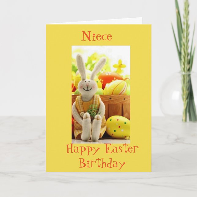 ***HAPPY BIRTHDAY NIECE*** AT EASTER TO YOU!!! HOLIDAY CARD (Front)