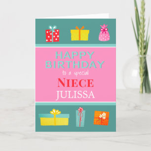 Happy Birthday Niece Custom card