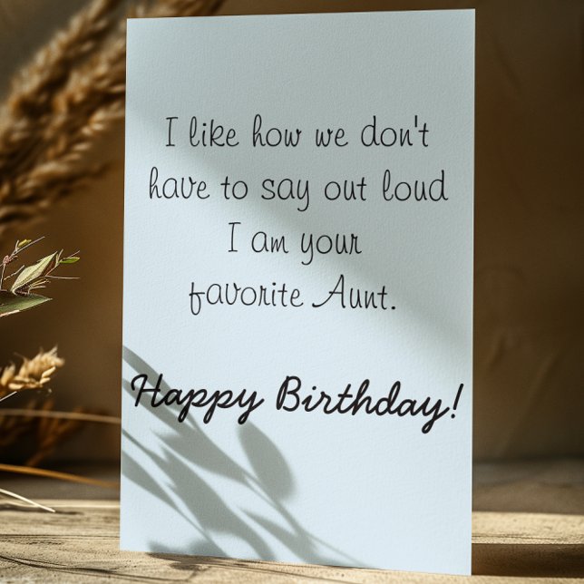 Happy Birthday Niece From Aunt Humour Funny Card (Creator Uploaded)