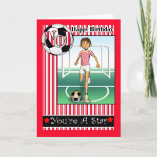 Happy Birthday, No1 Soccer, Football Card