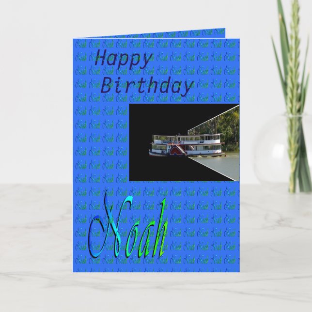 Happy Birthday Noah, Greeting Card (Front)