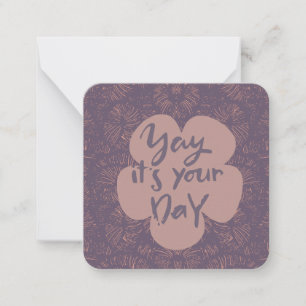 Happy Birthday Note Card