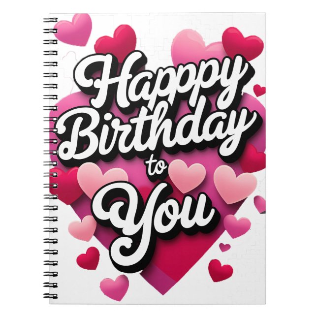 Happy Birthday Notebook (Front)