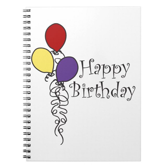 Happy Birthday Notebook (Front)
