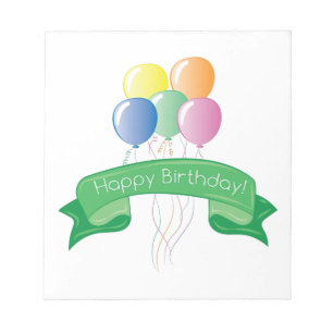 Happy Birthday Notepad