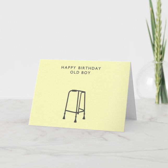 Happy Birthday Old Boy Card (Front)