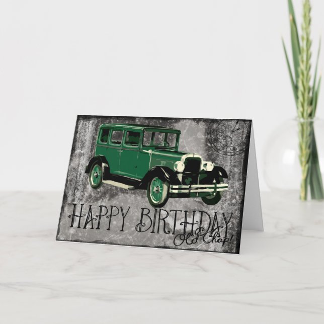 Happy Birthday Old Chap Card (Front)