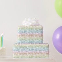 Happy Birthday Ombre Gradient Hand Lettering