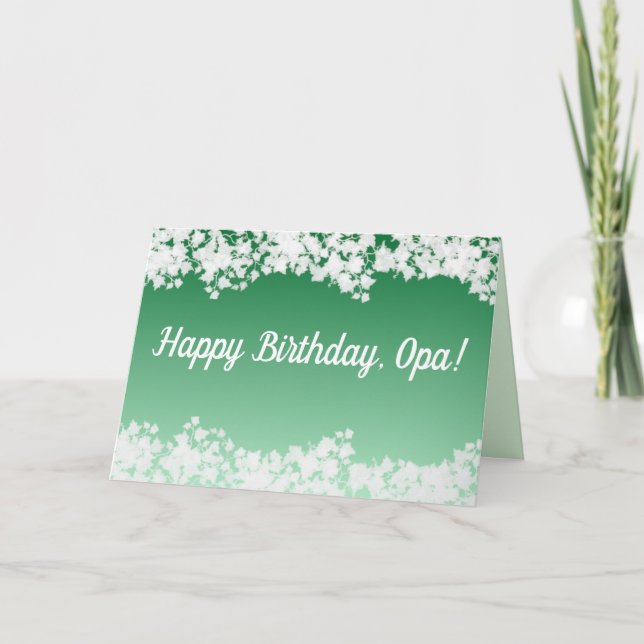Happy Birthday, Opa! Card (Front)