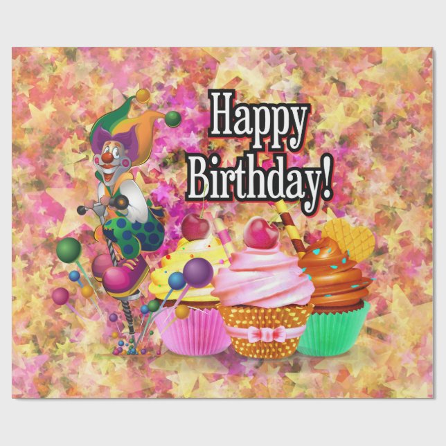Happy Birthday Options 1 Wrapping Paper (Flat)