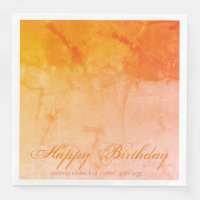 Happy Birthday Orange Designer
