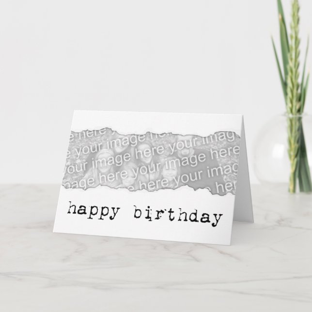 happy birthday (page tear) card (Front)