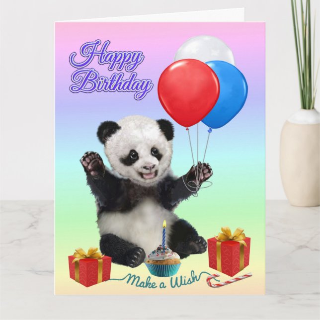 HAPPY BIRTHDAY PANDA CARD (Front)