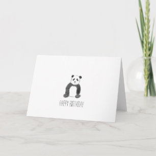 Happy birthday panda  card