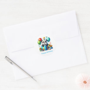 Happy Birthday Panda Stickers