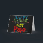 Happy Birthday Papa Card Grandfather Alternative<br><div class="desc">Your grandpa has a special name and you want him to feel special on his birthday. This Papa birthday card lets your grandfather know he is the world's best! Use the suggested text or customise the message for a truly personalised card for Papa.</div>