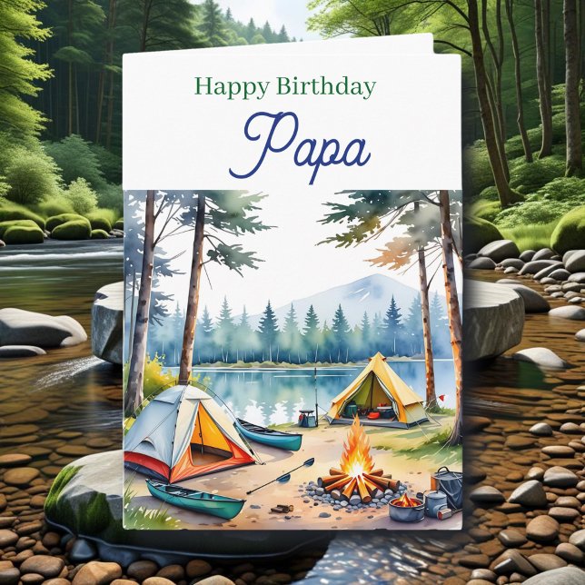 Happy Birthday Papa  | Fishing Tackle Box Card (Creator Uploaded)