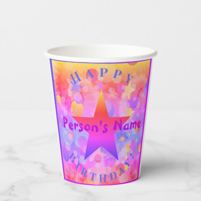 Happy Birthday Paper Cup HAMbyWG (Back)