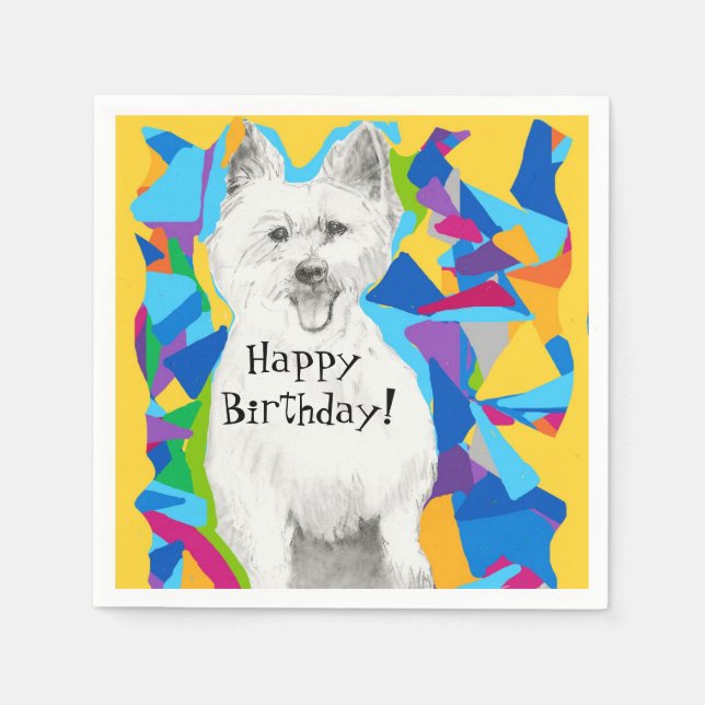 Happy Birthday Paper Napkins (Front)