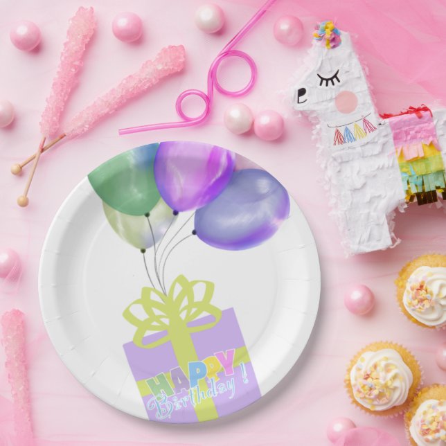 Happy birthday  paper plate (Party)
