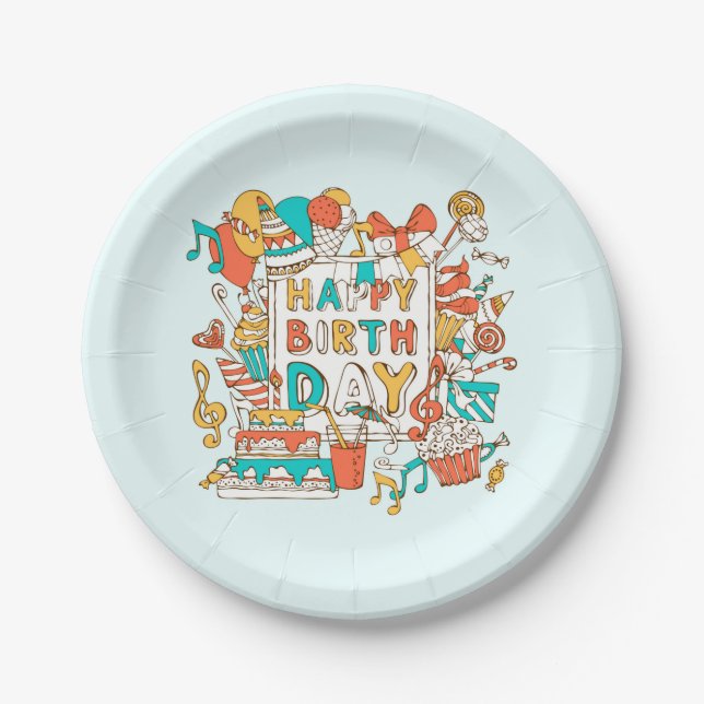HAPPY BIRTHDAY! PAPER PLATE (Front)