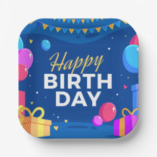 Happy Birthday Paper Plate