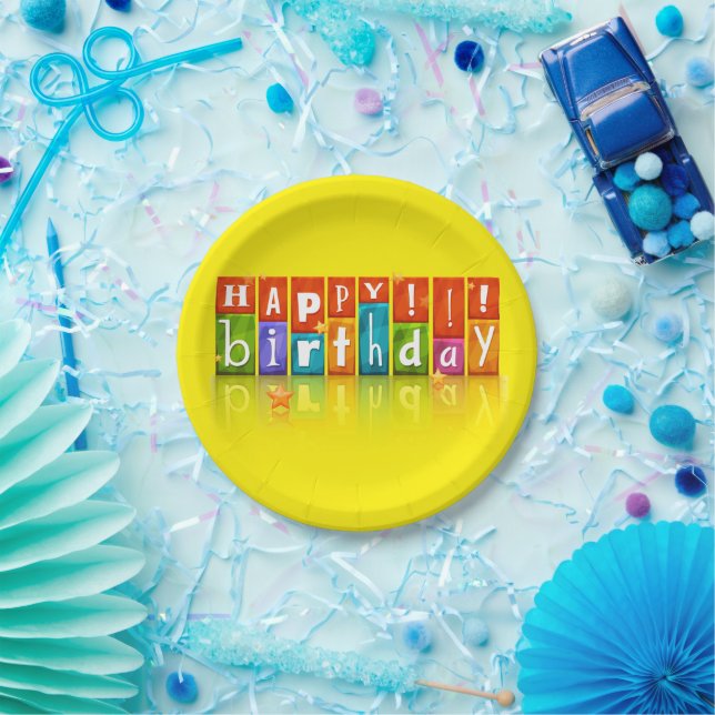 Happy Birthday Paper Plate (Party)
