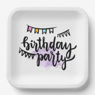 Happy Birthday Paper Plates