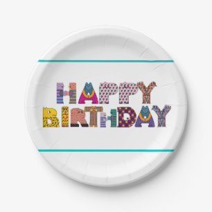 Happy Birthday Paper Plates