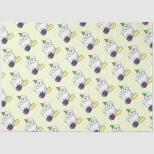 Happy Birthday Party Bichon Frise Dog - Cute Tissue Paper