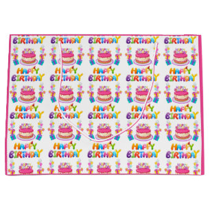 Happy Birthday Party Confetti Large Gift Bag