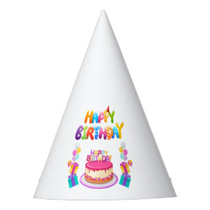 Happy Birthday Party Confetti Party Hat