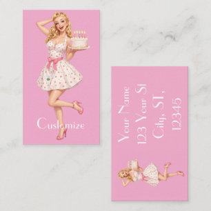 Happy Birthday Party Girl Thunder_Cove Business Card