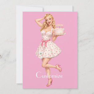 Happy Birthday Party Girl Thunder_Cove Invitation